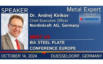 NORDINKRAFT AG at 8th Steel Plate Conference Europe.